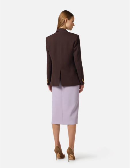 blazer chocolat elisabetta franchi nice