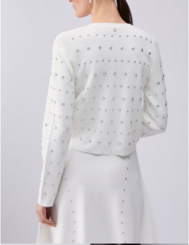 Gilet femme clous appliqués style chic