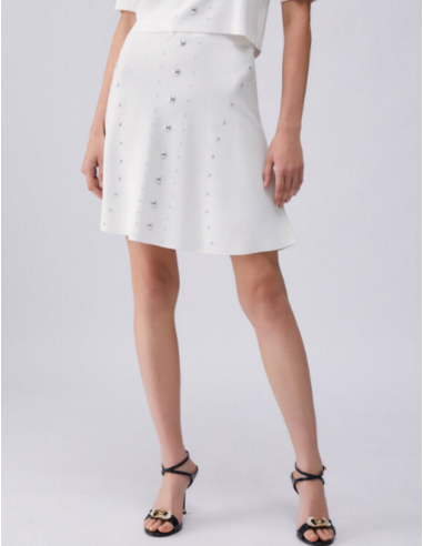 Jupe maille Liu Jo clous métalliques