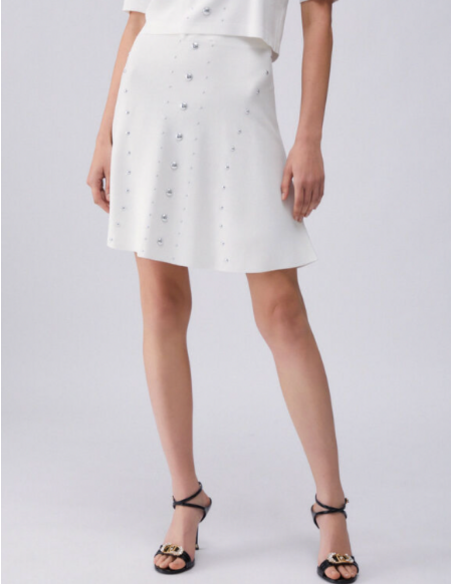 Jupe maille Liu Jo clous métalliques