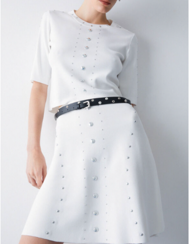 Look urbain chic jupe mode femme