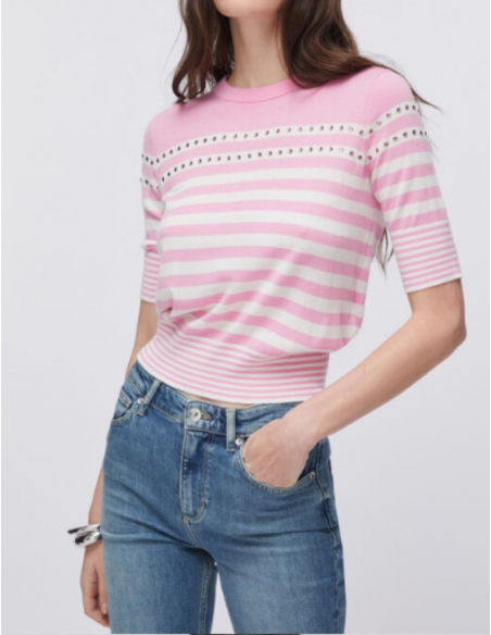 Pull Liu Jo rayures horizontales chic