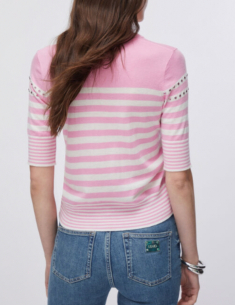 Pull Liu Jo rayures horizontales chic 2