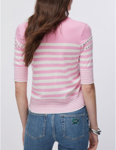 Pull femme élégant motif rayé