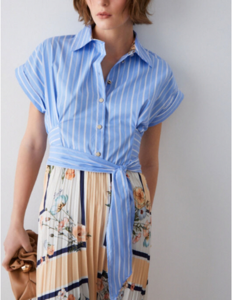 Designer dress refined silhouette fashion