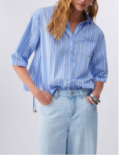 Liu Jo blue striped shirt modern