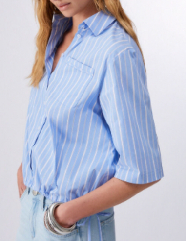 Chemise femme élégante bleu casual chic