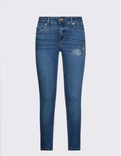 Jean skinny strass chic denim femme