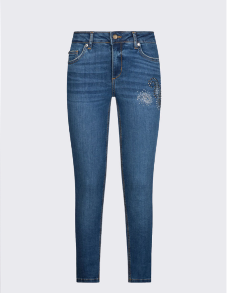Skinny jeans with strass chic denim