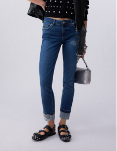 Jean skinny strass chic denim femme 2
