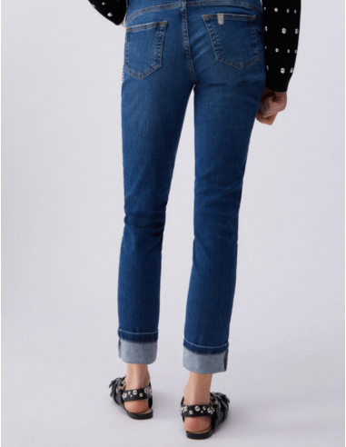Women’s denim skinny jeans with strass