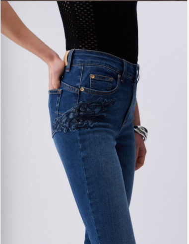 Embroidered skinny jeans modern fashion essential