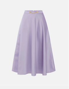 Elisabetta Franchi Lilac Midi Skirt