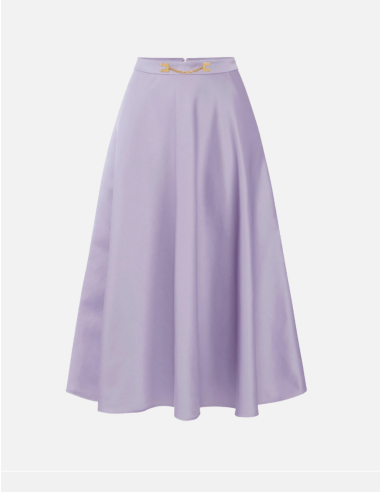 Elisabetta Franchi Lilac Midi Skirt
