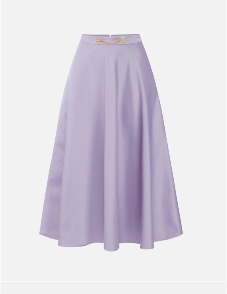 Elisabetta Franchi Lilac Midi Skirt