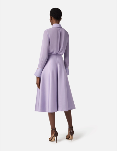 Elisabetta Franchi Lilac Summer Long Skirt