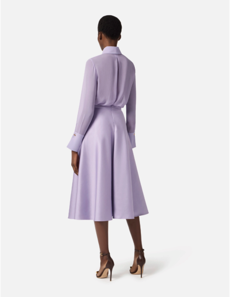 Elisabetta Franchi Lilac Summer Long Skirt