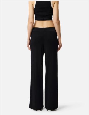 Elisabetta Franchi Black Sport Trousers