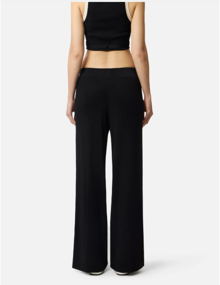 Elisabetta Franchi Black Sport Trousers
