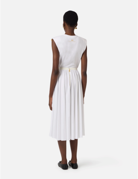 t-shirt à nouer blanc elisabetta franchi