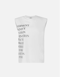 Elisabetta Franchi White Printed T-Shirt