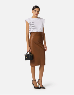 Elisabetta Franchi White Printed T-Shirt 2