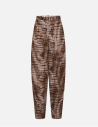 Elisabetta Franchi Animal Print Trousers