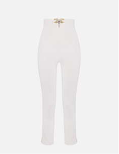 pantalon stretch blanc elisabetta franchi