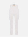 Elisabetta Franchi White Stretch Trousers