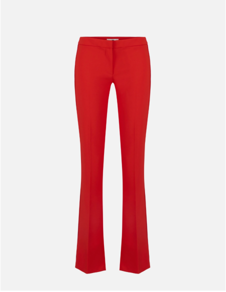 Luxury Italian Red Trousers for Women