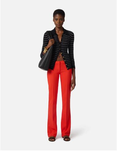 Elisabetta Franchi Red Trousers Online