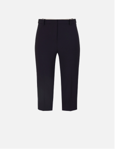 Lightweight Crepe Trousers With Satin Bands Elisabetta Franchi