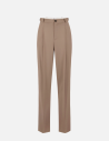 Elisabetta Franchi clay Pleated Trousers