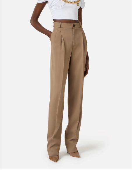 pantalon femme argile luxe italien