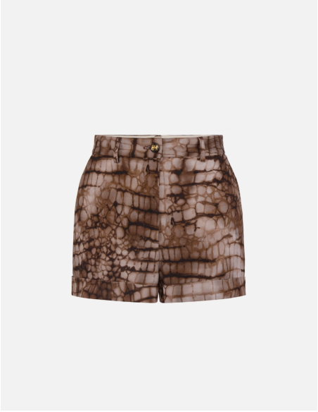 Elisabetta Franchi Animal Print Shorts