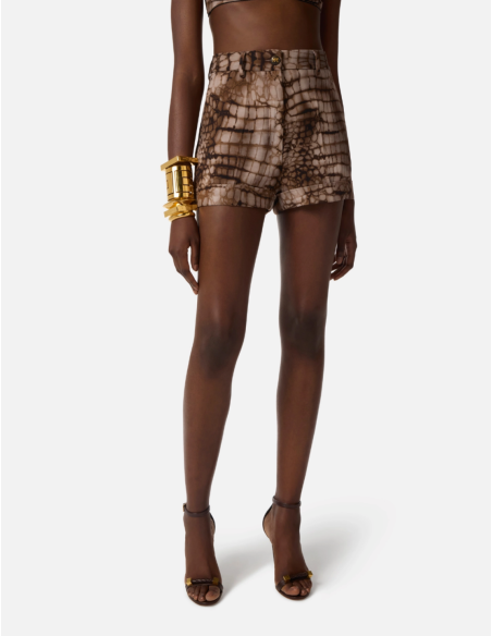 Elisabetta Franchi Printed Fluid Shorts