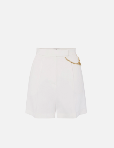 Elegant Luxury White Shorts for Women