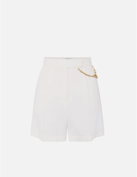 Elegant Luxury White Shorts for Women