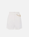 Elegant Luxury White Shorts for Women