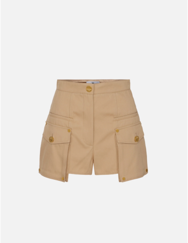short en coton camel elisabetta franchi