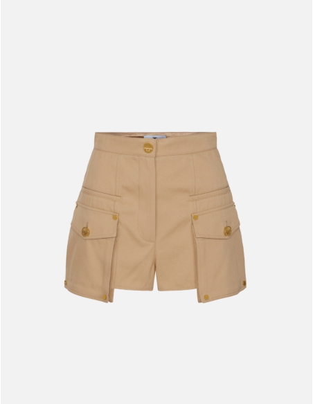 short en coton camel elisabetta franchi