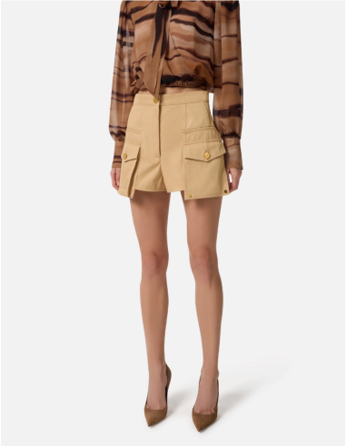 short en coton grandes poches elisabetta franchi