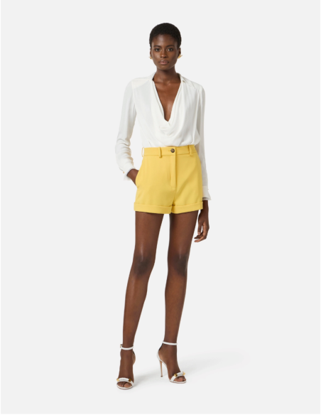 short jaune elisabetta franchi en ligne
