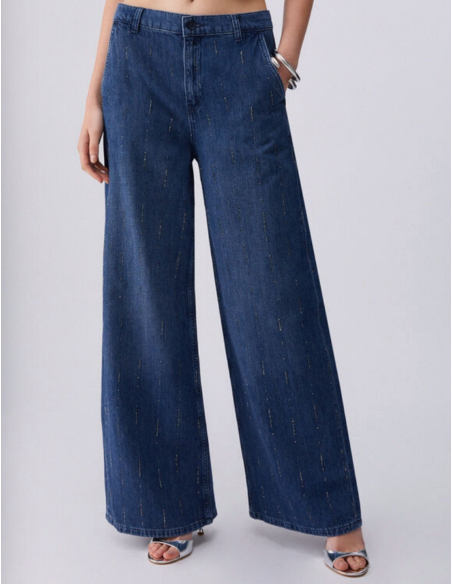 Liu Jo jean évasé denim glamour