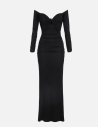 Elisabetta Franchi Black Evening Dress