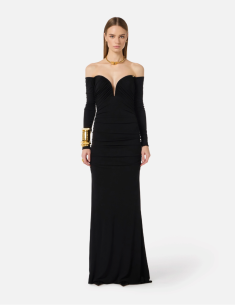 Elisabetta Franchi Black Evening Dress 2
