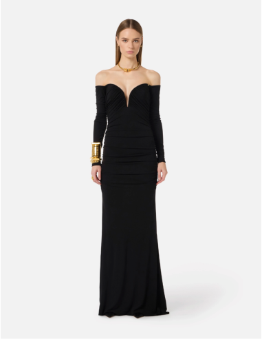 Elisabetta Franchi Black Cocktail Dress