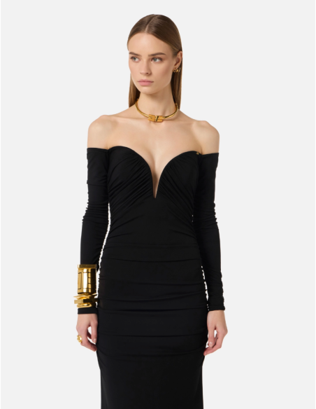 Elisabetta Franchi Black Ceremony Dress
