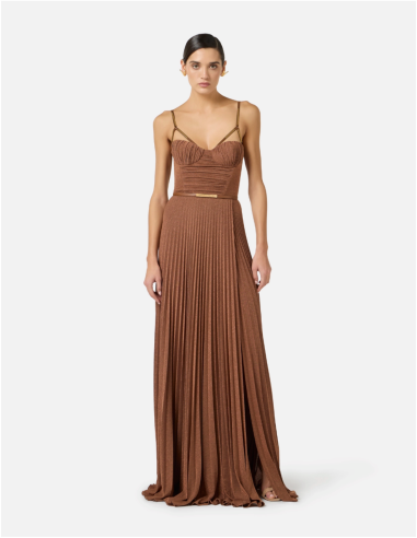 robe demoiselle d'honneur marron clair