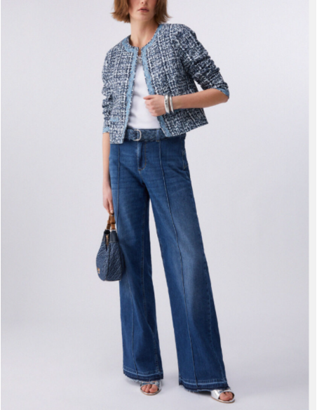 Liu Jo blue tweed stylish jacket